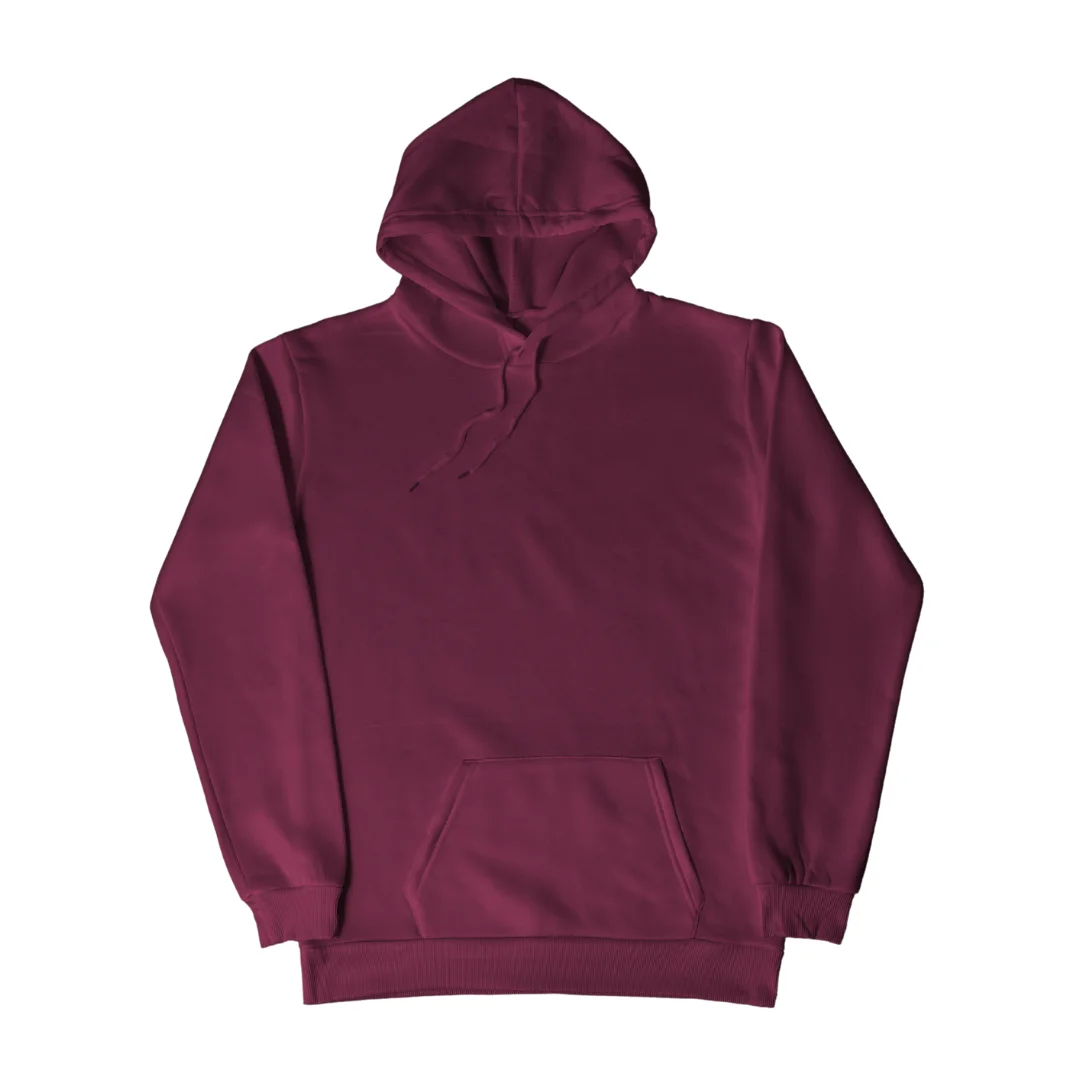 Burgundy Fleece Hoodie